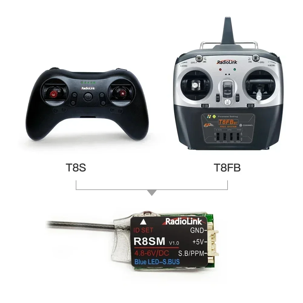 Radiolink R8SM 8 قنوات 2.4G اس - مراجعة Receiver Sbus 8Ch وسعره