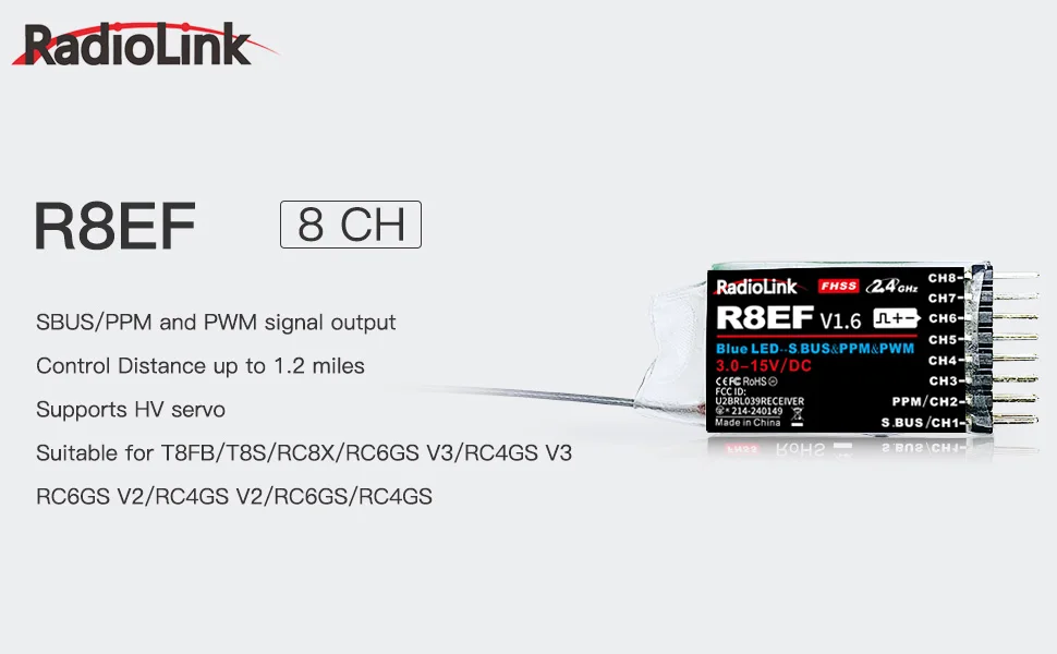 جهاز استقبال راديولينك R8EF بت - مراجعة Receiver Sbus 8Ch وسعره